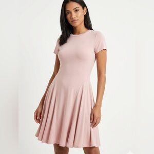 NWOT! SHEIN Soft Pink Midi Dress